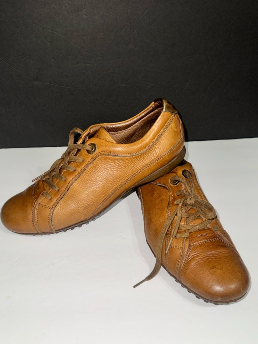 Massimo Dutti I Men’s I Lace-up shoes I Cognac Leather I Gum Soles